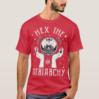 Feminist Witch He The Patriarchy Halloween Witch V T-Shirt