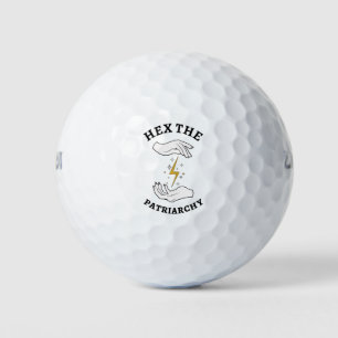 Feminist Witch - Hex The Patriarchy I Golf Balls