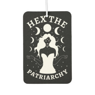 Feminist Witch - Hex The Patriarchy II Car Air Freshener