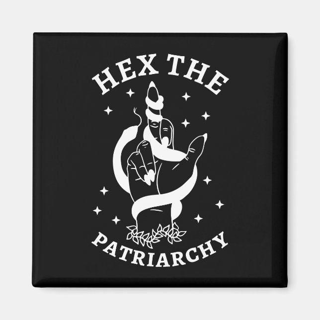 Feminist Witch - Hex The Patriarchy III Magnet (Front)