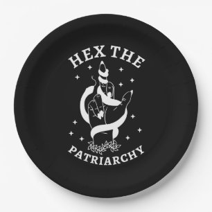Feminist Witch - Hex The Patriarchy III Paper Plate