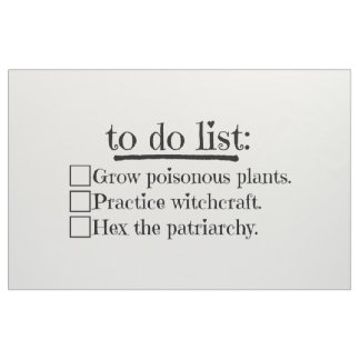 Feminist Witch To Do List Protest Banner Sign Flag Fabric