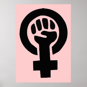 Feminist Woman Gender Equality Symbol Poster