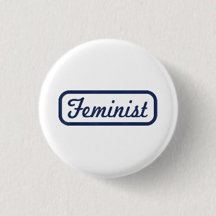 Feminist Woman Power Vintage T Shirt Tee Gift 3 Cm Round Badge