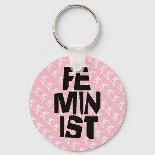 Feminist women female girl me too equal woman key ring