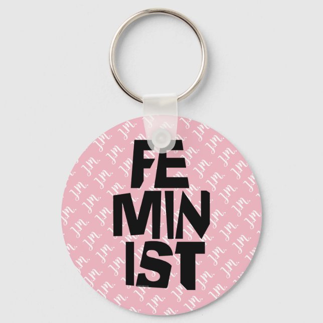 Feminist women female girl me too equal woman key ring (Front)