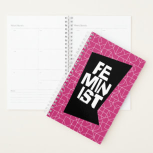 Feminist women female girl me too equal woman planner