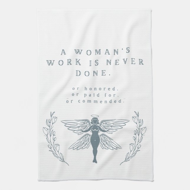 Feminist Women's Work Kitchen Towels (Vertical)
