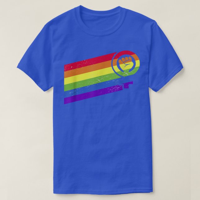 Feminists Feminism Rainbow Flag Pride Lgbtq 1931  T-Shirt (Design Front)