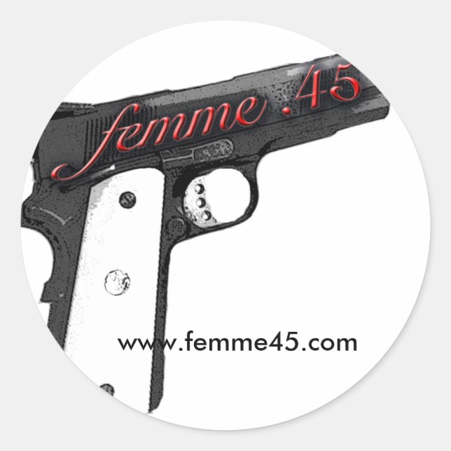 Femme.45 Logo Sticker (Front)