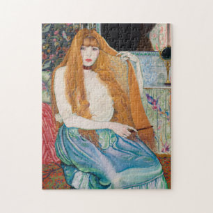 Femme a sa toilette by Louis Anquetin Jigsaw Puzzle