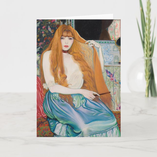 Femme a sa toilette by Louis Anquetin    Thank You Card (Front)