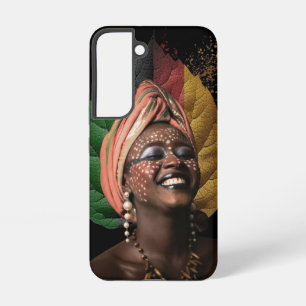 Femme africaine artistique samsung galaxy case