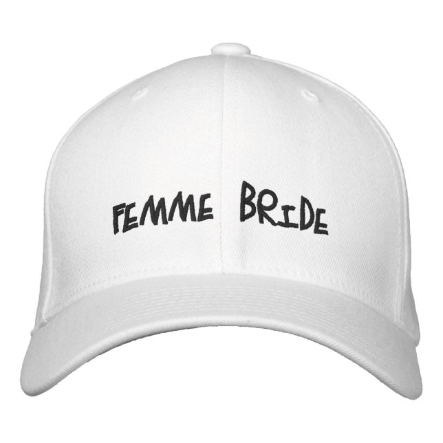 Femme Bride Embroidered Hat (Front)