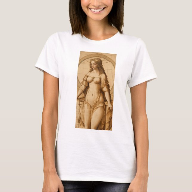 Femme de Vitruve: A Modern Reinterpretation" T-Shirt (Front)