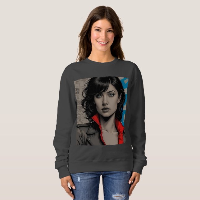 Femme Fatale Elegance Tee – Unleash Your Bold Aura (Front Full)