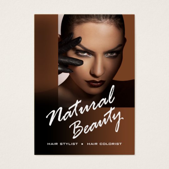 Femme Fatale Hair Stylist Colourist - caramel Business Card