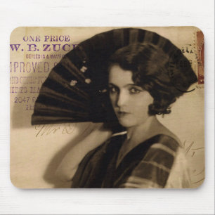 Femme Fatale in Sepia Mouse Mat
