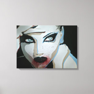 'Femme Fatale' Stretched Canvas Print