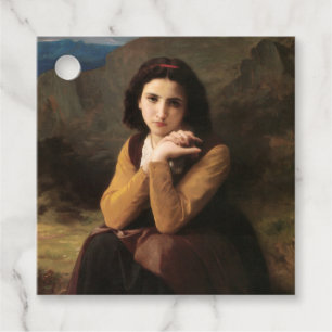 Femme Mignonne of Young Woman by Bouguereau Favour Tags