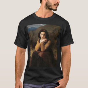 Femme Mignonne of Young Woman by Bouguereau  T-Shirt