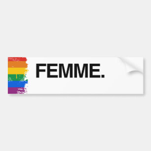 FEMME - .png Bumper Sticker