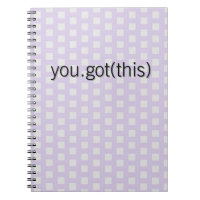 Femme techie encouragement notebook