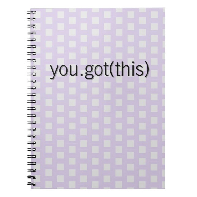 Femme techie encouragement notebook (Front)
