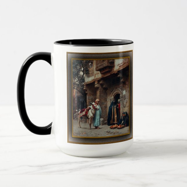 Femmes Arabes Devant Une Porte Mug (Left)