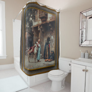 Femmes Arabes Devant Une Porte Shower Curtain