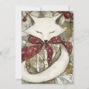 Fen the Fox   Woodland Whimsy Holiday Card