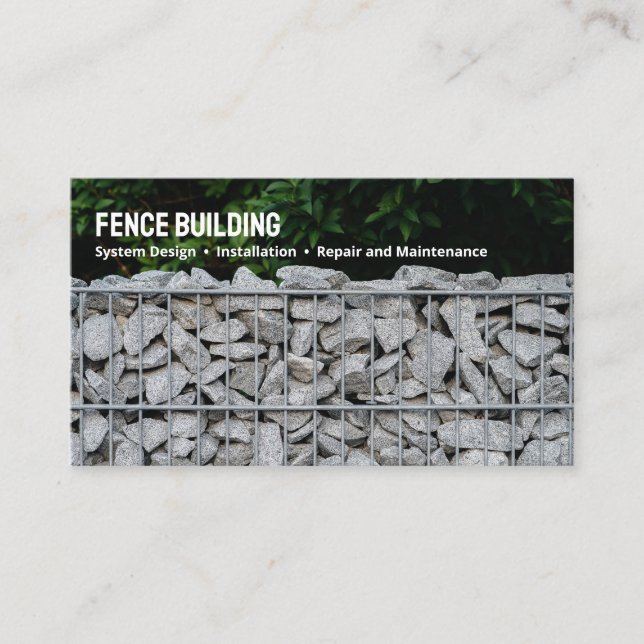 Fence Building Business Card (Front)