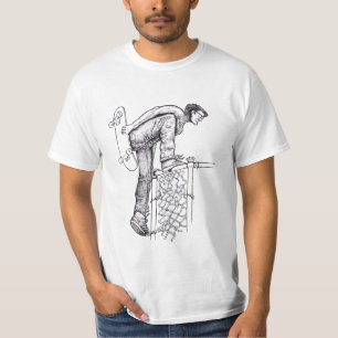 Fence Climber Skateboarder T-Shirt