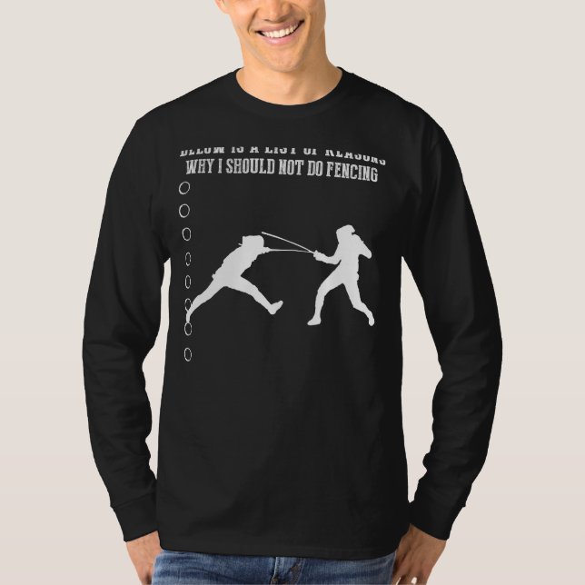 Fence Failures Unleashed! Discover Why Fencing Mig T-Shirt (Front)