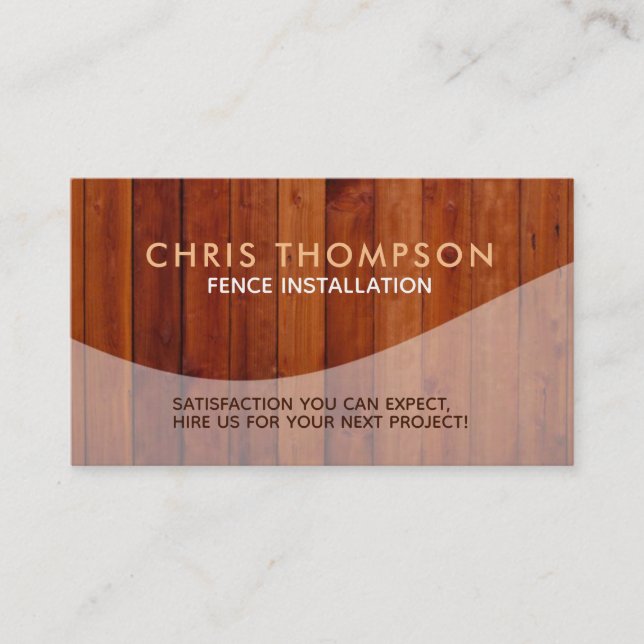 Fence Installations Business Cards (Front)