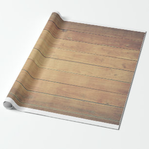 Fence panel wood shed design pale pine wrapping paper
