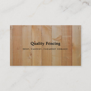 Fence Photo Business Card