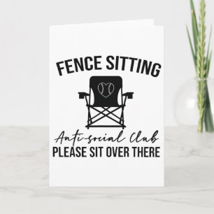 Fence Sitting Anti Social Club Please Sit Softll S Card