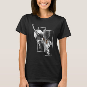 Fencer From The Front - Fencing T-Shirt