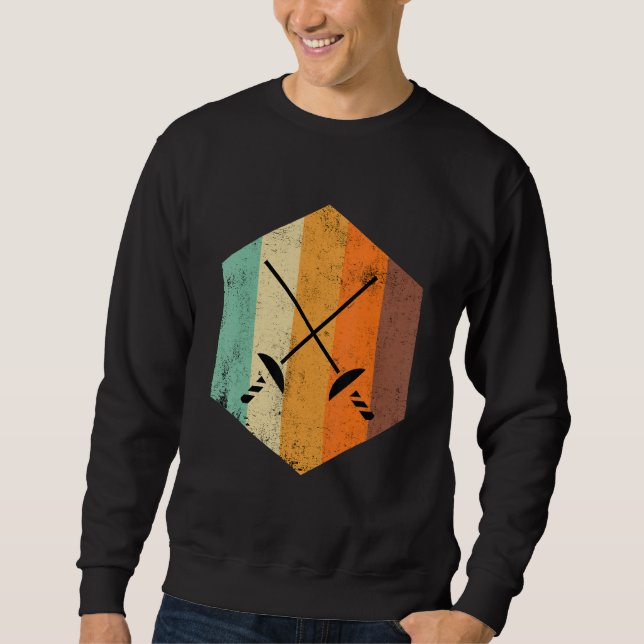 Fencer Retro Vintage Fencing Sweatshirt (Front)