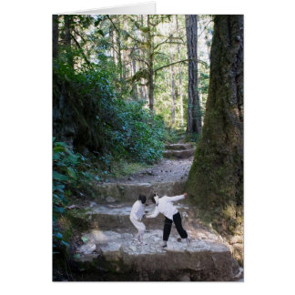 Fencers in Forest (card)