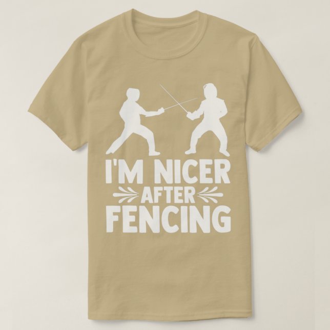 fencers sayings competition fencing final fencing  T-Shirt (Design Front)