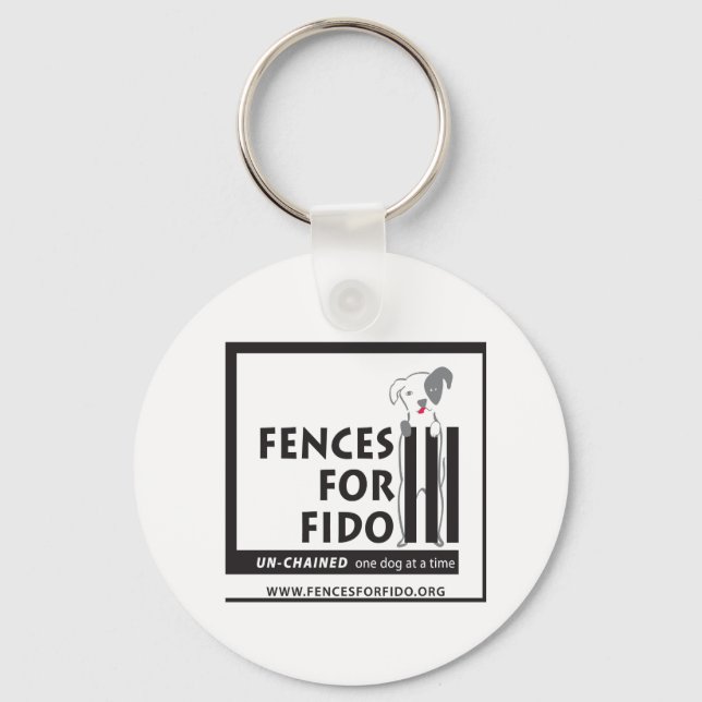 Fences For Fido Key Chain (Front)