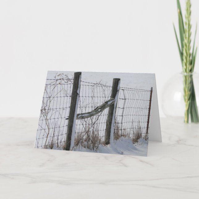Fences & Snow Card (Front)