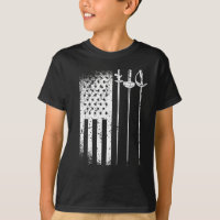 Fencing America Flag July 4 foil epee sabre