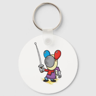 Fencing Booth keychain
