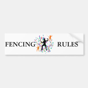 FENCING BUMPER STICKER