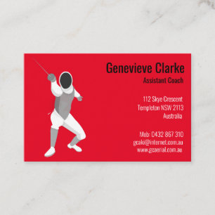 Fencing Business Card