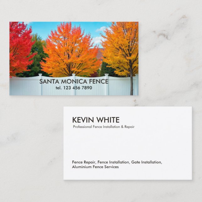 Fencing Business Card (Front/Back)