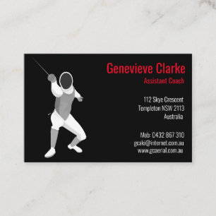 Fencing Business Card
